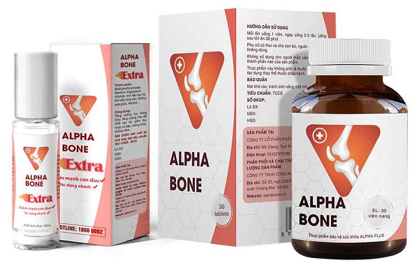 Sản phẩm hỗ trợ điều trị xương khớp Alpha bone & Alpha bone extra